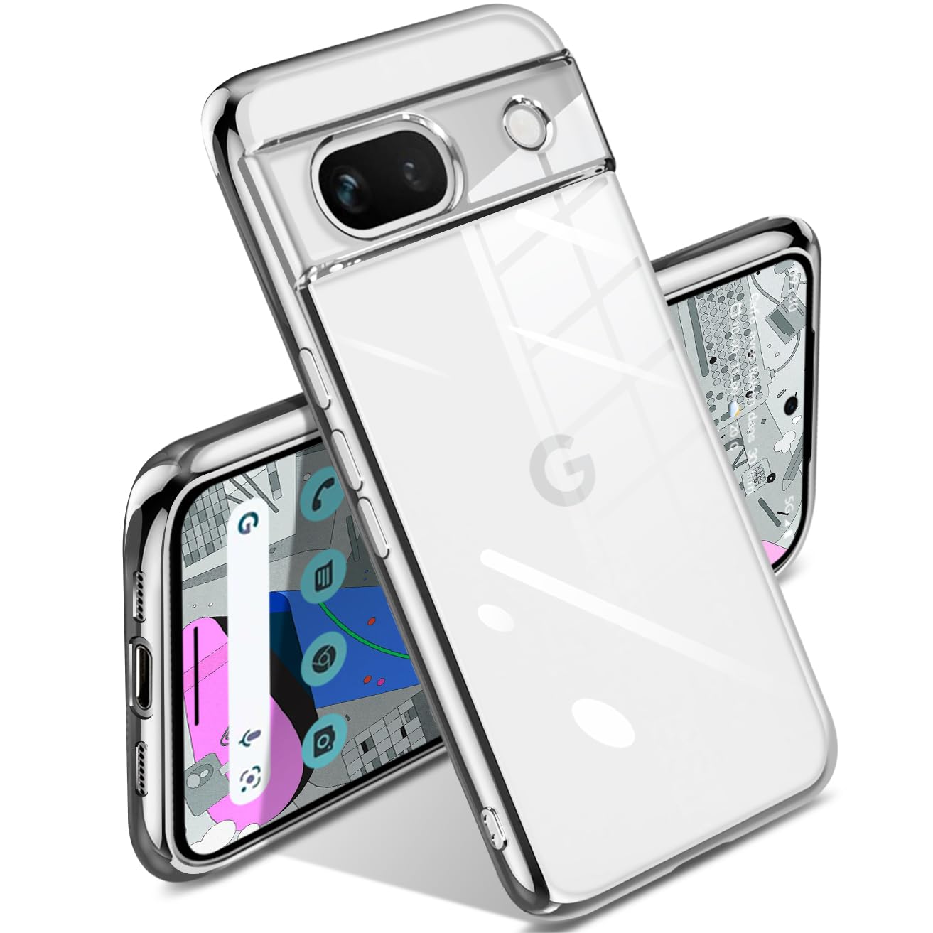 Google Pixel 8aホワイト 本体 充電ケーブル 透明ケース付き Google Pixel 8aホワイト 本体 充電ケーブル 透明ケース付き
